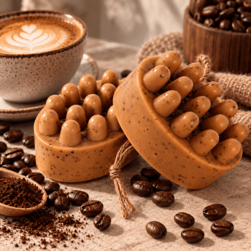 Масажне мило з люфою «Coffee» Масажне мило з люфою «Coffee»
